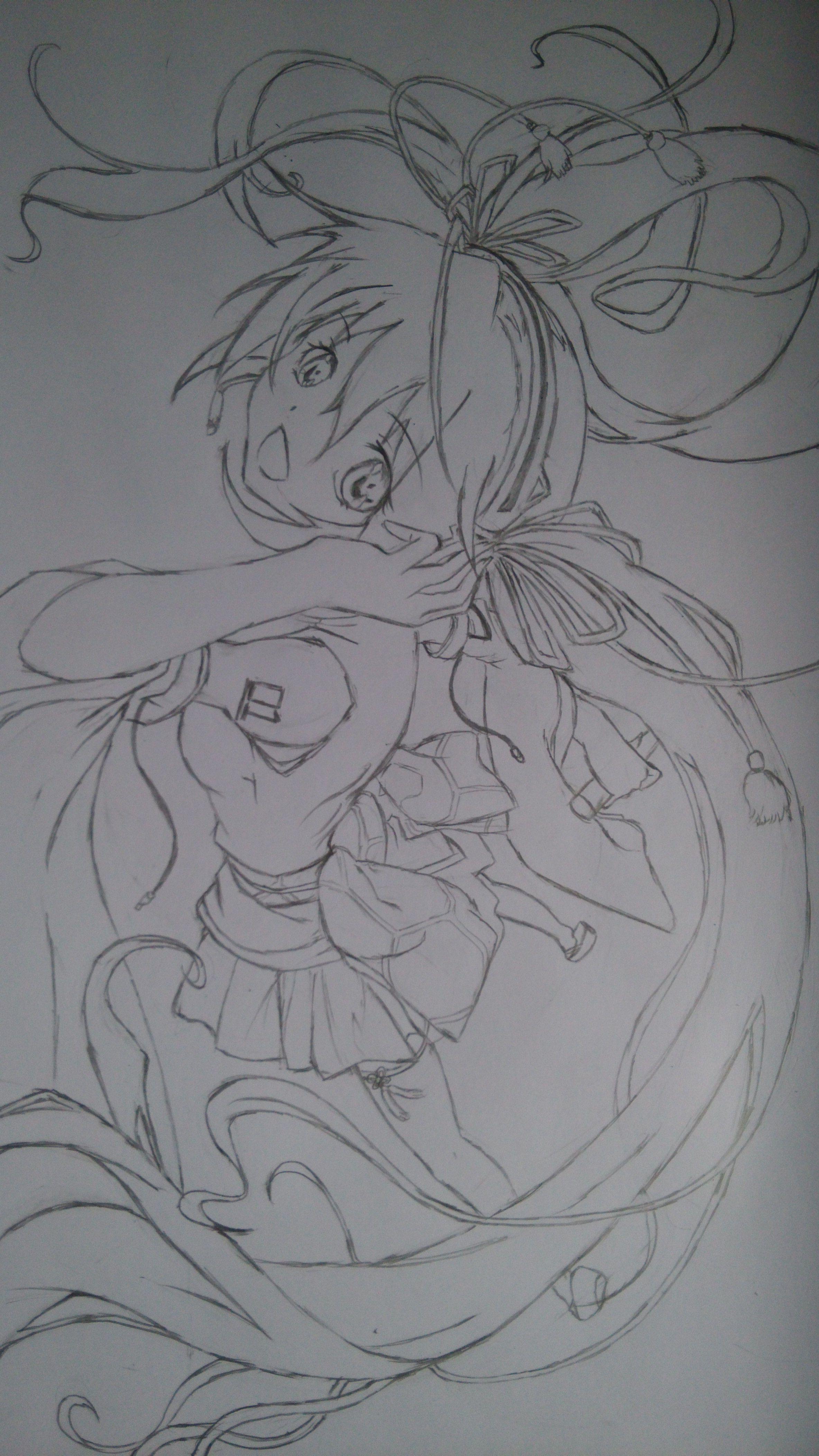 動漫女鉛筆畫，藝術(shù)之美與技術(shù)之精的完美結(jié)合