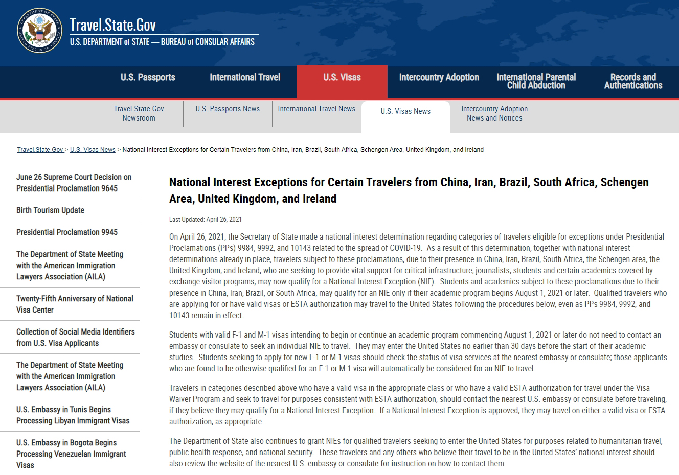 美國最新禁令后，自然探索之旅正當時！