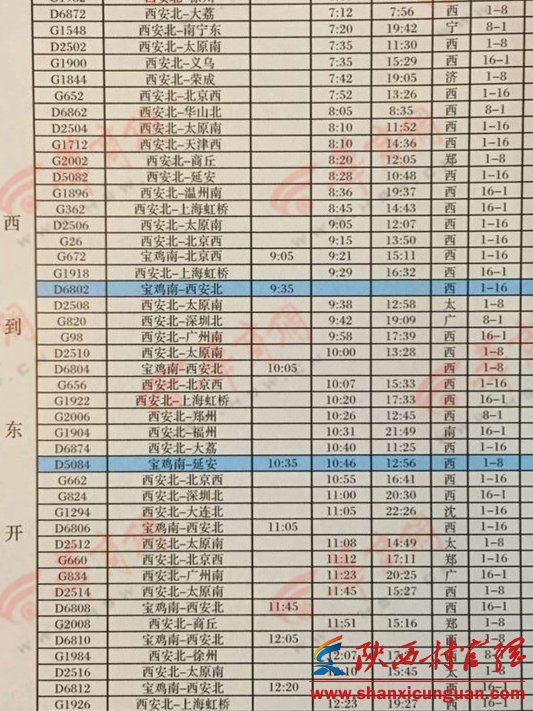 西安最新列車時刻表概覽及更新動態(tài)